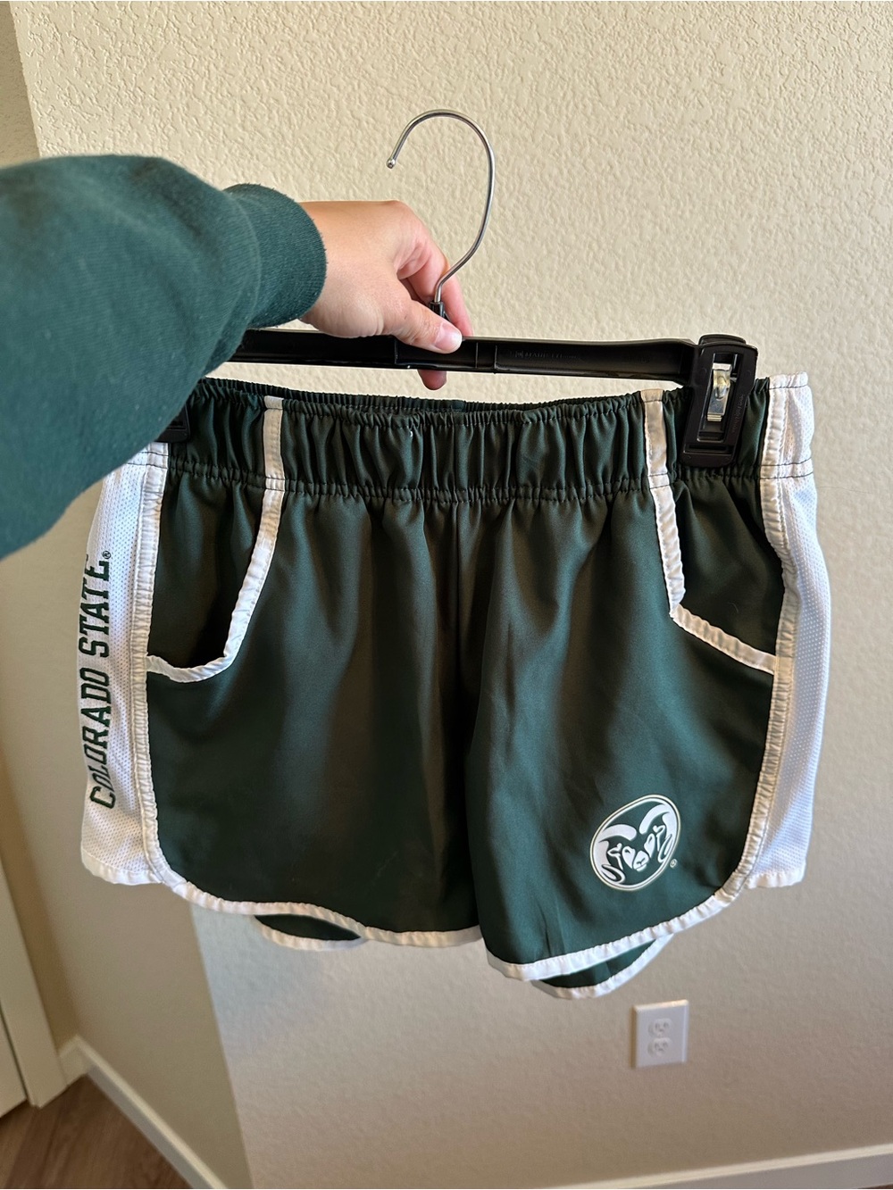 Rivalry Threads Green and White Colorado State Athletic Shorts